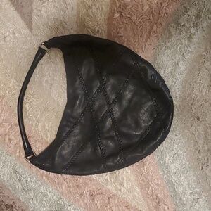 COPY - Línea Pelle Black Genuine Leather Large Shoulder Bag
